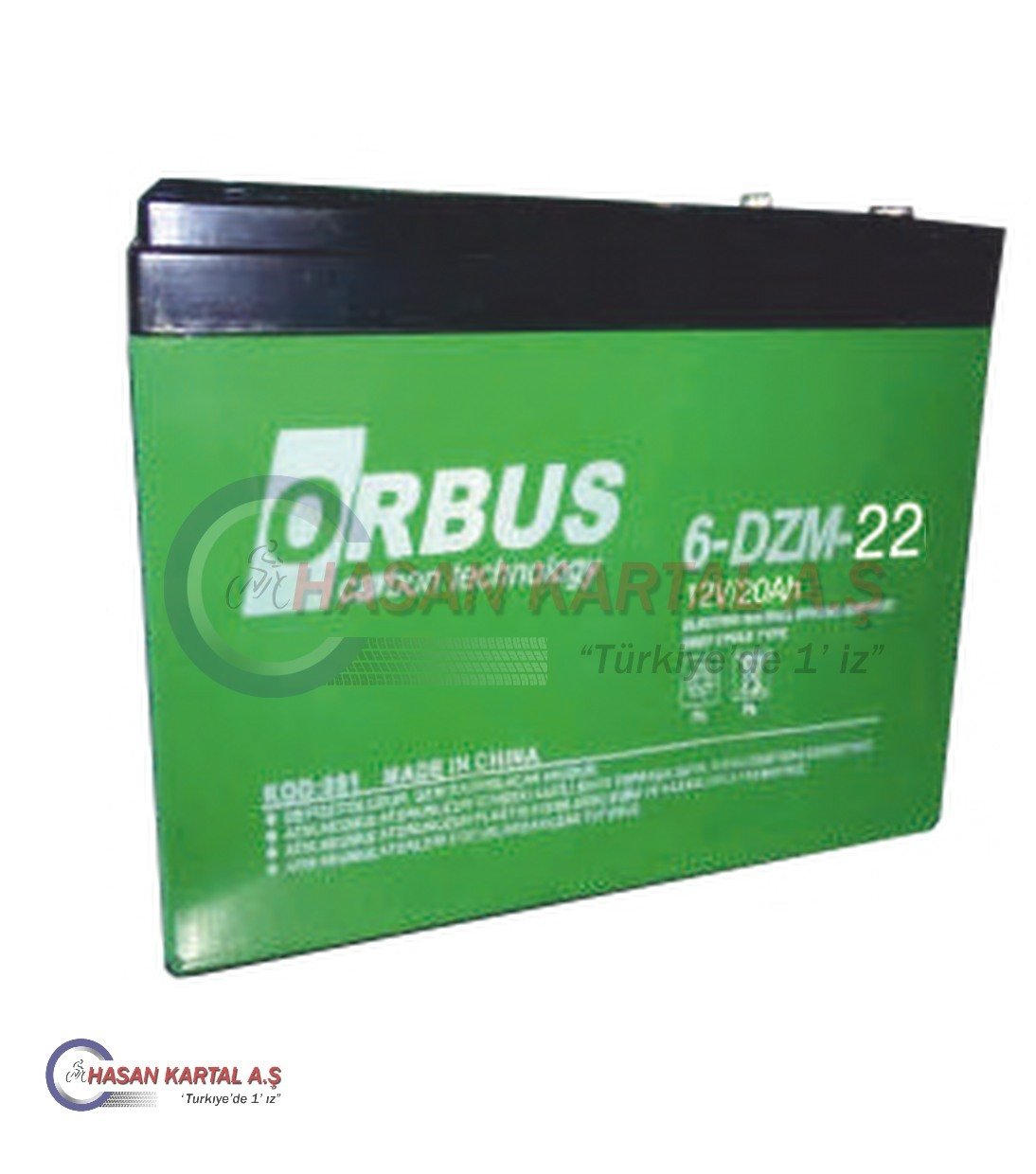 12V 20AH (12V 22 AH) Orbus Elektrikli Bisiklet Aküsü