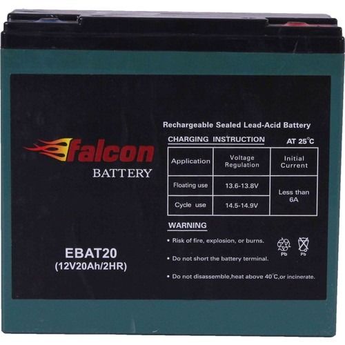 12V 20AH (EBAT20) Falcon Akü