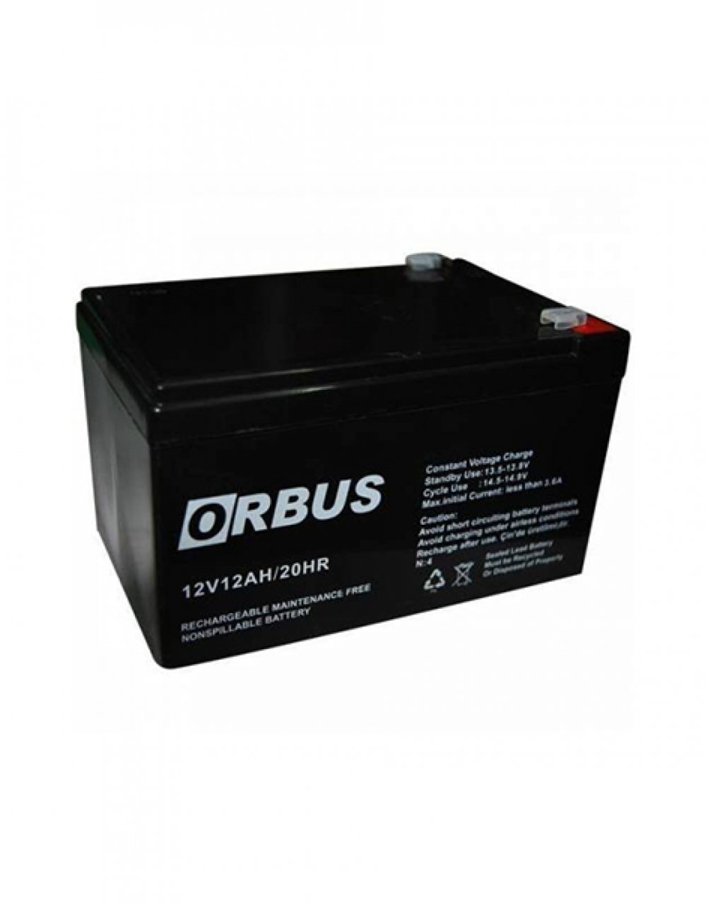 12V 12AH (YTX12-BS) Orbus Motorsiklet Aküsü